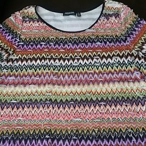 Notations Womens feathered design top